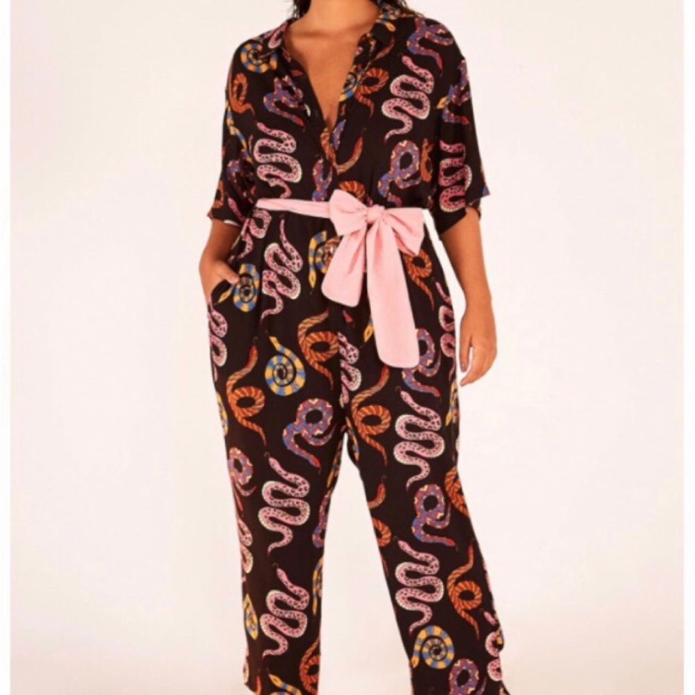 ISO FARM RIO SNAKES JUMPSUIT XL
